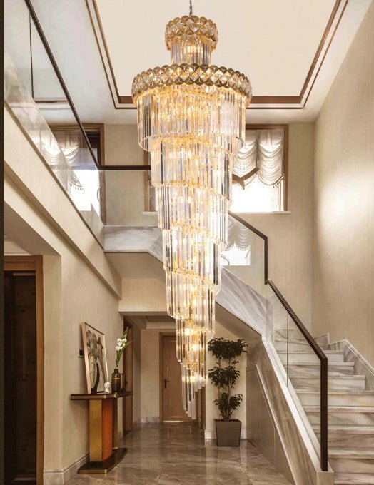 Large Modern And Luxury Crystal And Handblown Glass Chandeliers - ATY Home Decor 