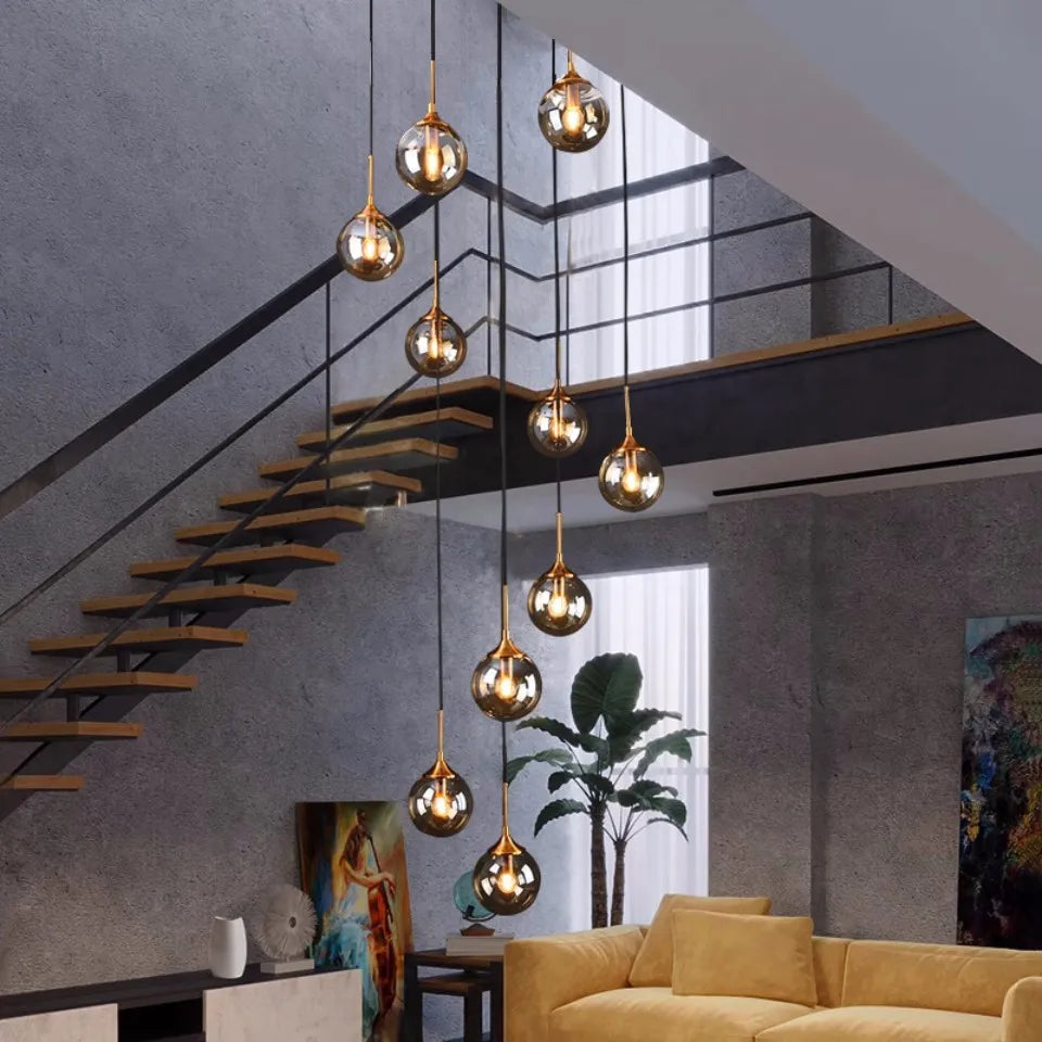 Moderne LED-Glaskugel-Deckenleuchten
