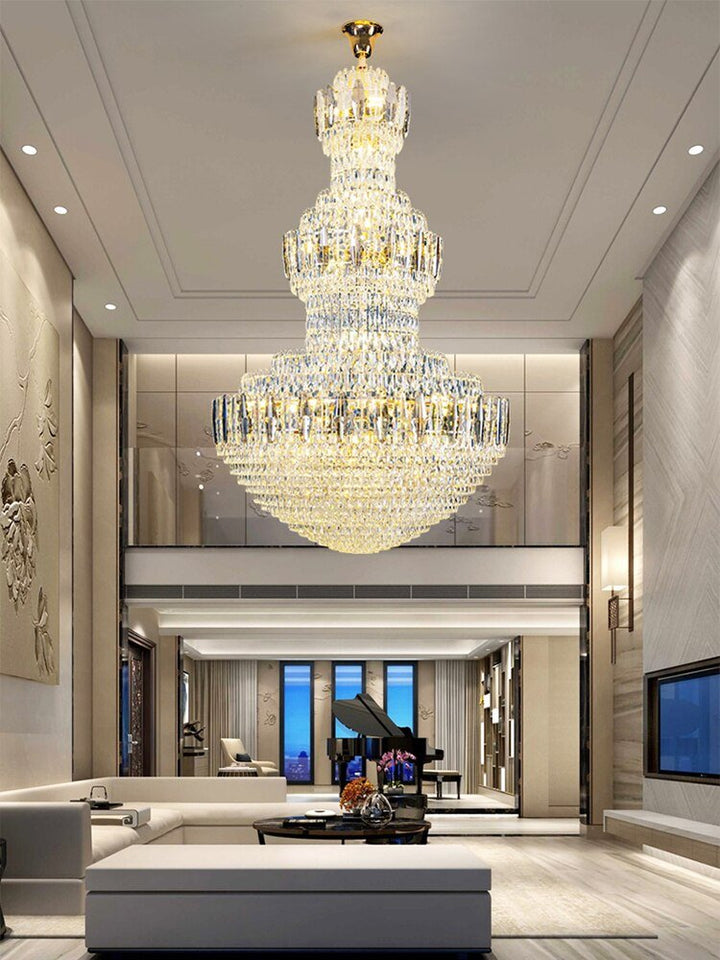 Big Modern Crystal Chandelier European Style Hall Parlor - ATY Home Decor