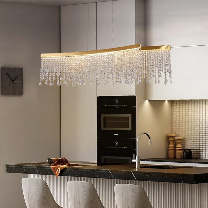Kreativ krystalllysekrone for spisestue Gull Design hengende lampe Luksus lysarmaturer