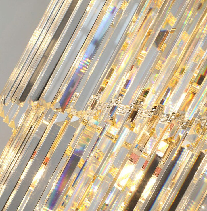 Stor moderne krystalllysekrone for trapp Spiral Design Hallway Lobby