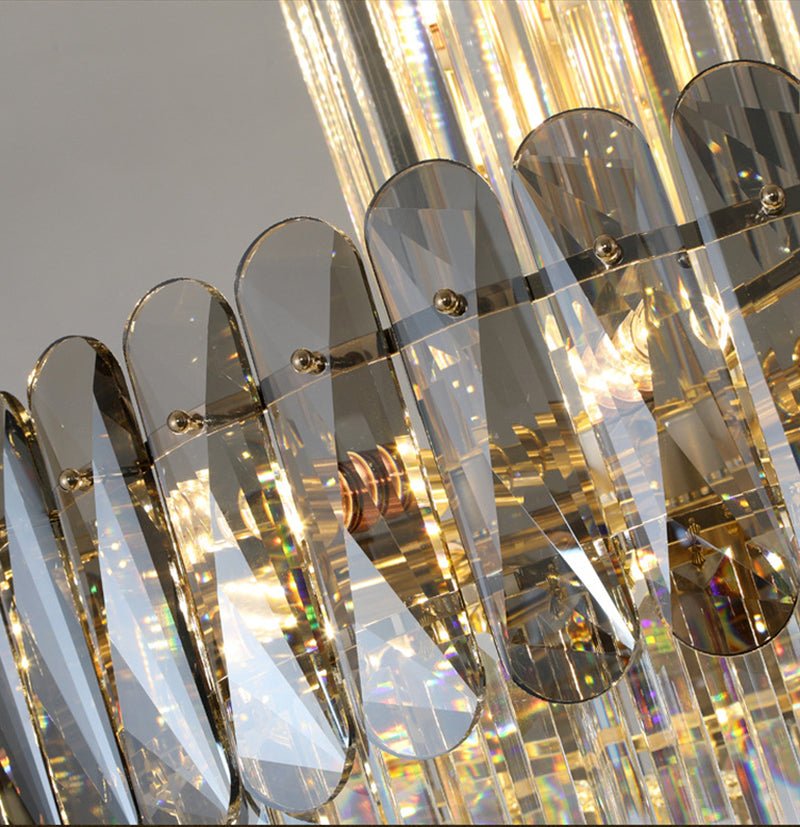 Stor moderne krystalllysekrone for trapp Spiral Design Hallway Lobby