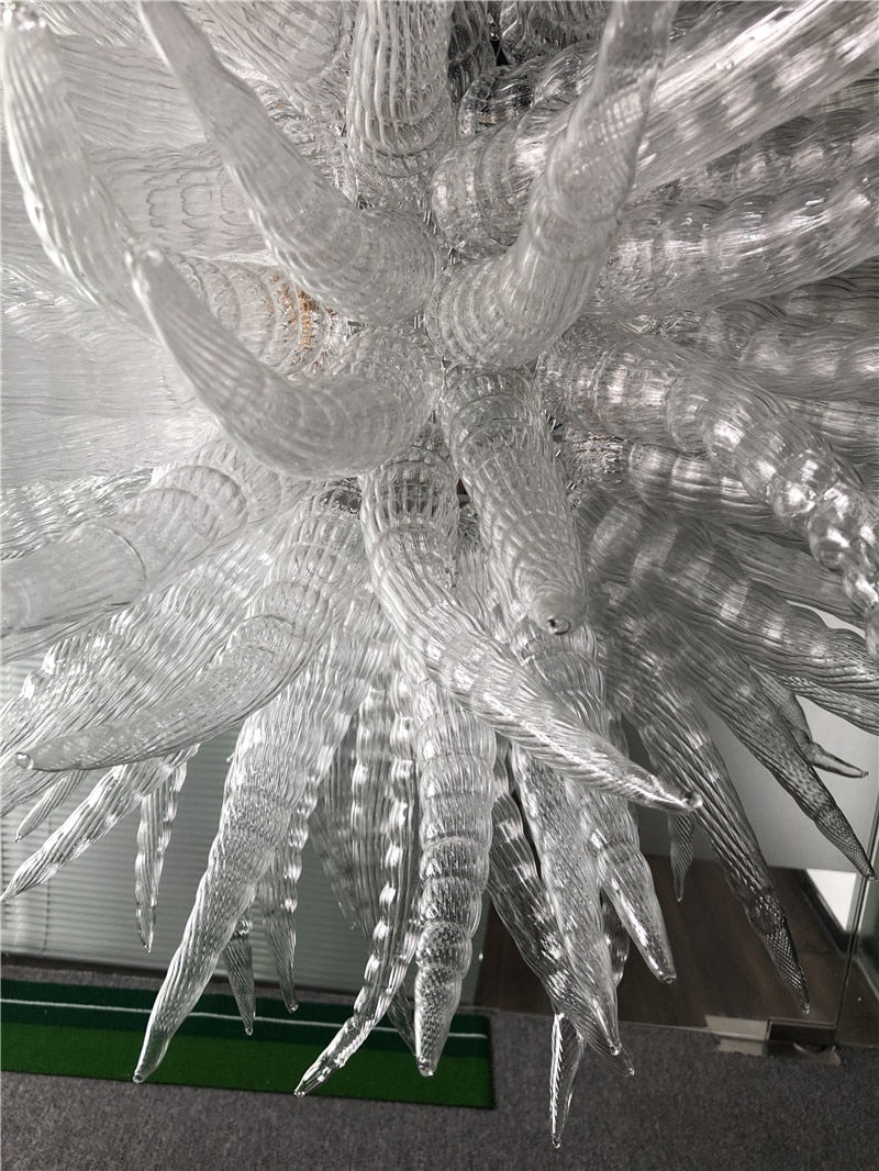 Magische Hangende Kroonluchter Scandinavisch Helder Transparant Handgeblazen Glazen Lamp Slaapkamer Woonkamer Armaturen