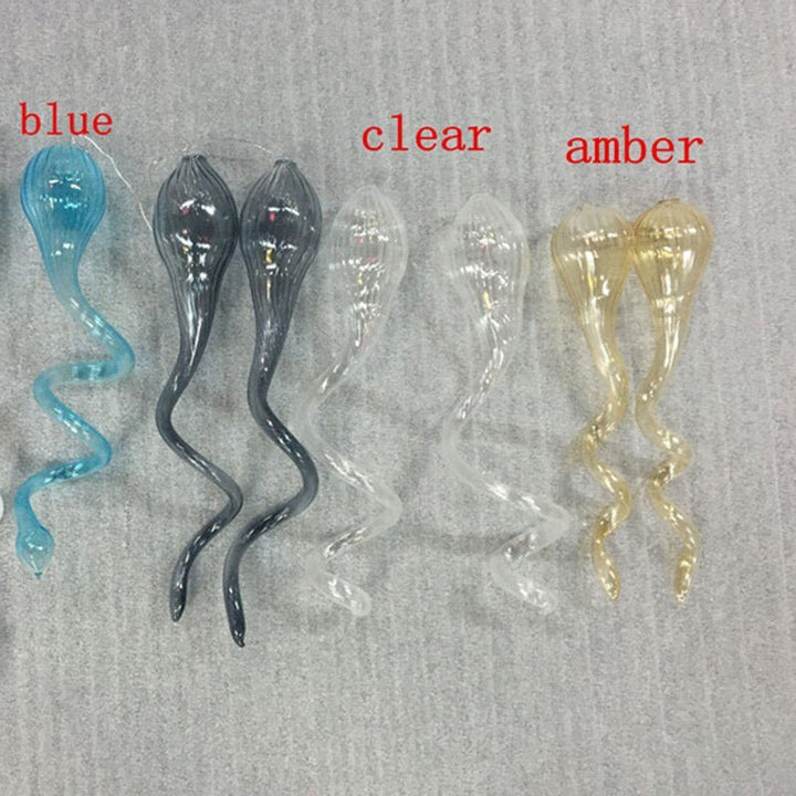 Lustres modernes en verre soufflé Tiffany Bleu Art Déco Verre coloré