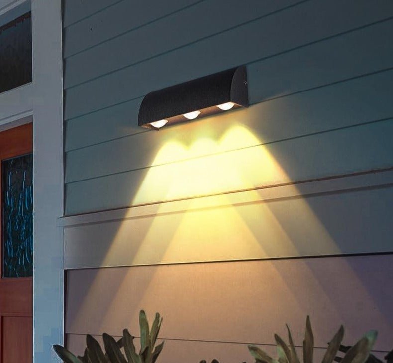 Lámpara de pared moderna Lámpara de pared LED Iluminación exterior Lámpara  de calle Apliques de pared externos Impermeable 8W Potencia Iluminación de