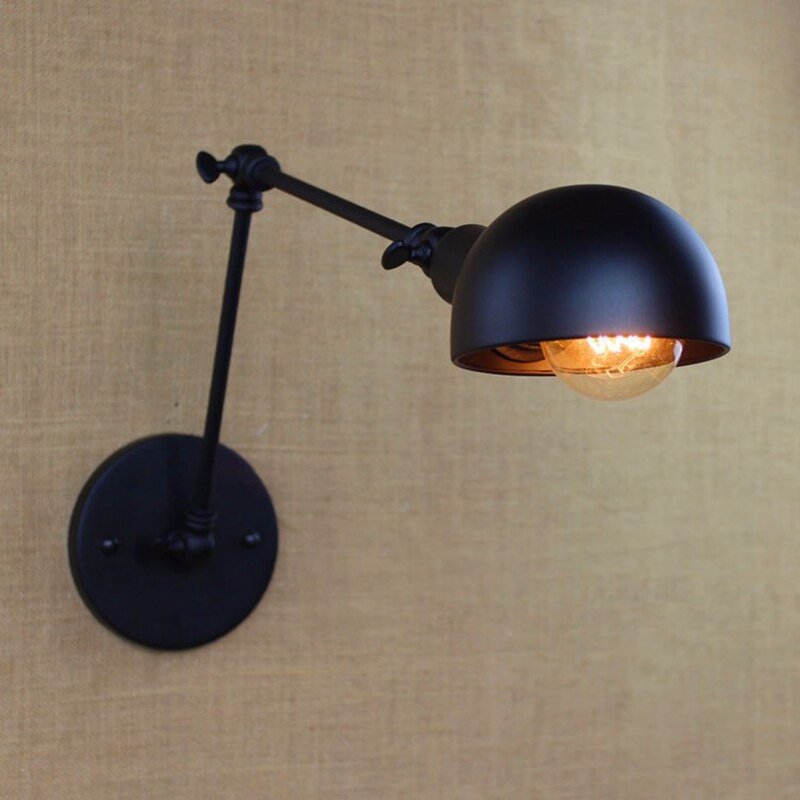 Vintage Wall Lamp Lights Adjustable Loft Sconce Lighting Fixture for Bedside Corridor Living Room Villa Decoration
