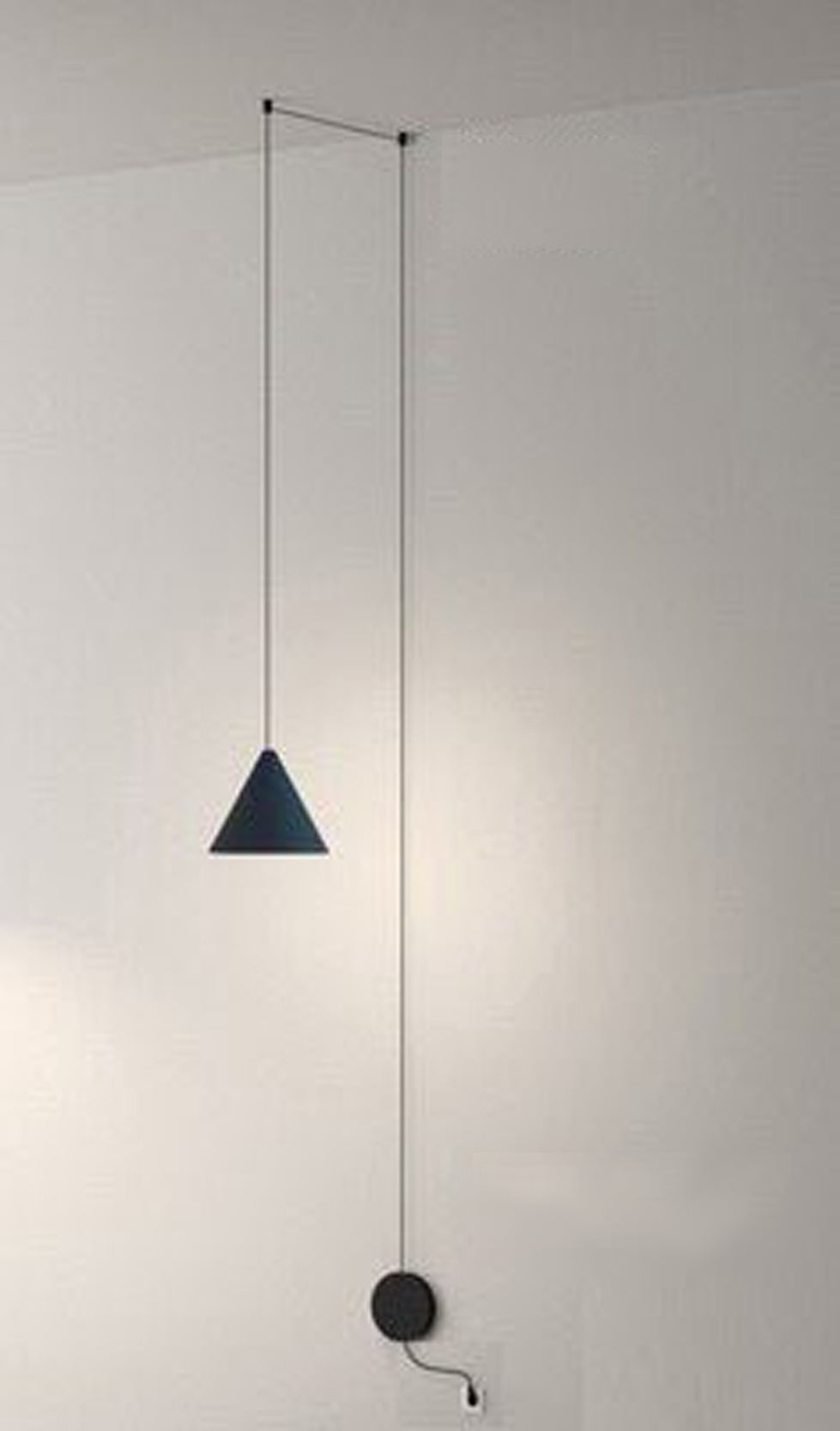 Modernes Licht Schwarzes Metall Langer Draht Kegelform Pendelleuchte Kücheninsel Hängelampe Nachttisch Hängeleuchte