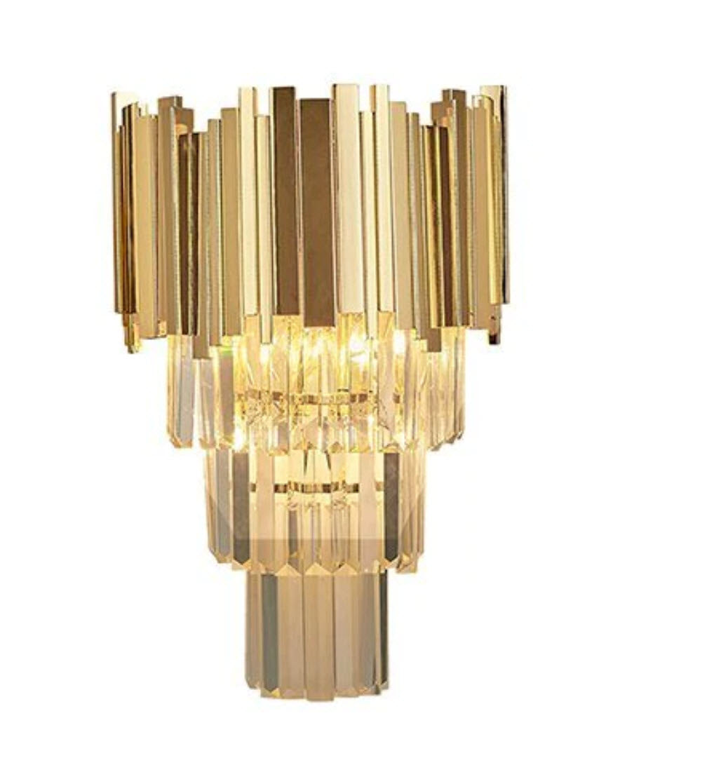 Éclairage post-moderne cristal applique murale lumière cristal mur luxe créatif chaud couloir chambre lampe de chevet