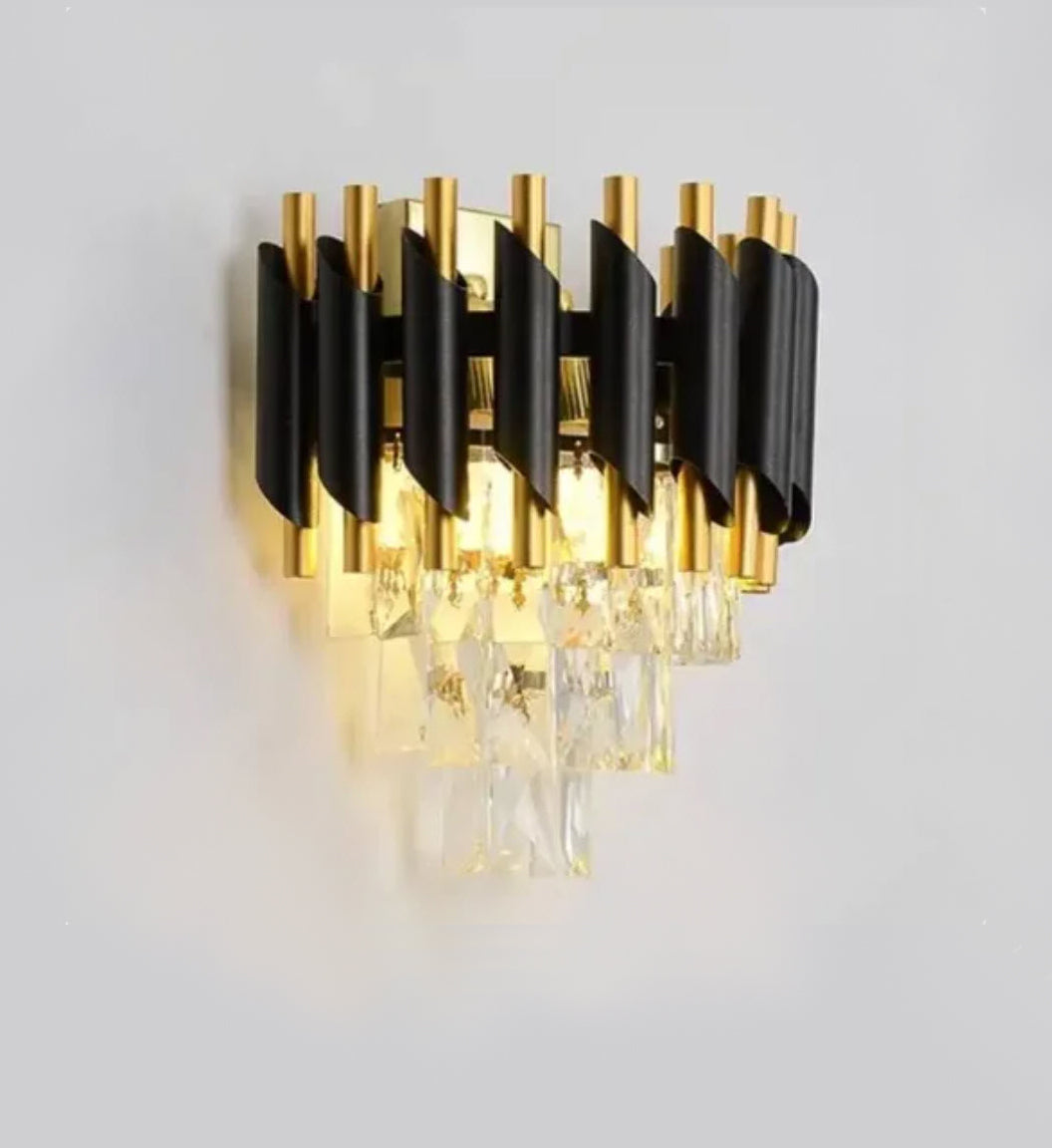 Apparecchio di illuminazione a LED di cristallo di design moderno per atrio - sala - sala da pranzo o soggiorno