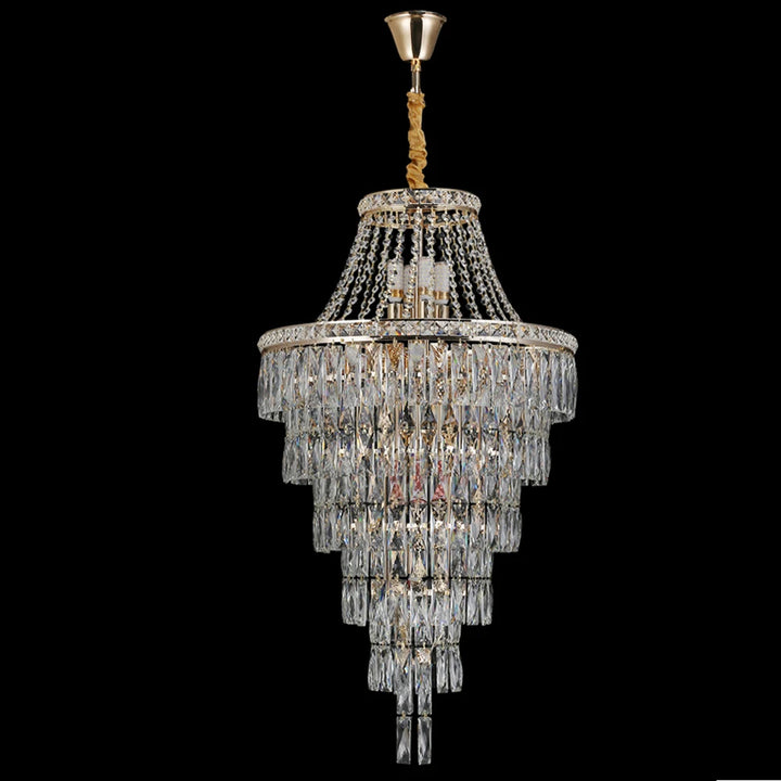 Luxury Multi-Layer Crystal Chandelier for Modern Foyers, Large Dining Rooms and  Staircases