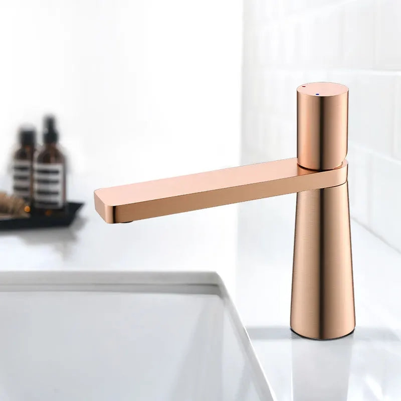 Modern Single Lever Solid Brass Bathroom Basin Faucet