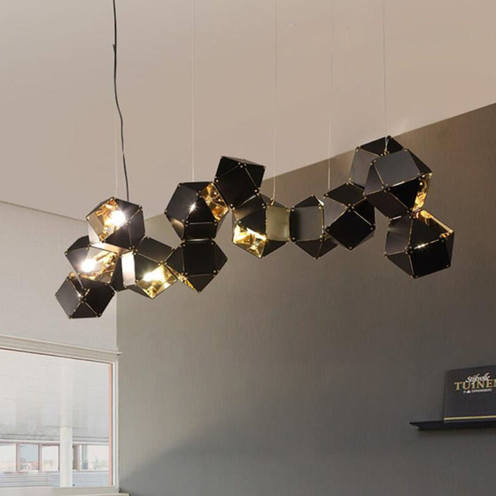 Moderne Metalen Creatieve Hanglamp voor Woonkamer Eetkamer Circulaire Ontwerp Opknoping Lampen Woondecoratie Verlichtingsarmaturen: