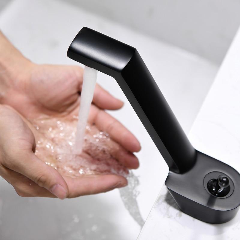 Antik klassisk håndvaskarmatur Messing Badeværelsesarmatur Enkelt håndtag