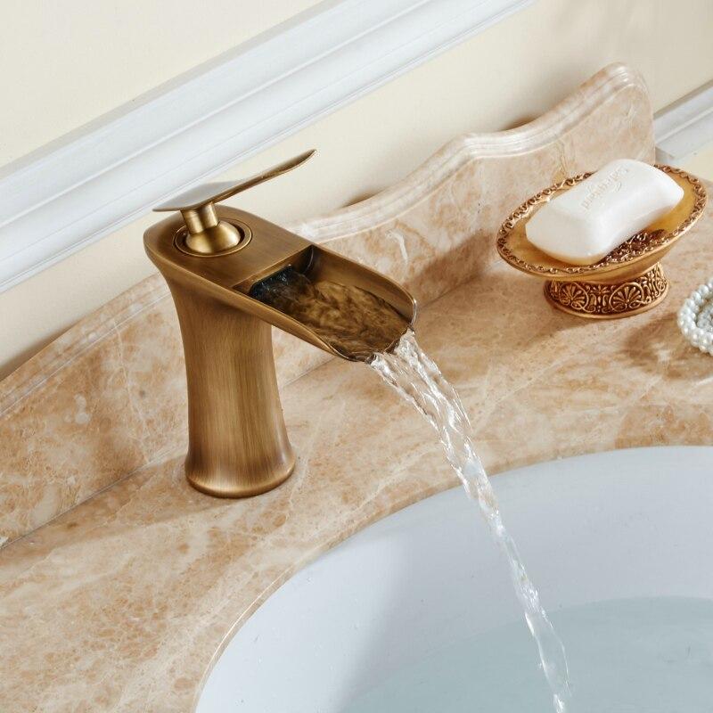 Waterfall Bathroom Faucet Single Handle Basin Mixer – ATY Home Decor