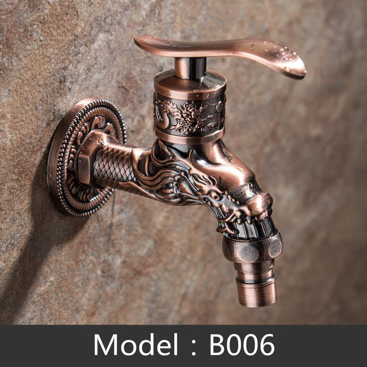 Bathroom Faucet Brass Tap Kitchen Outdoor Garden Taps High Quality Washing Machine Mop Luxury Antique Decorative Bibcock