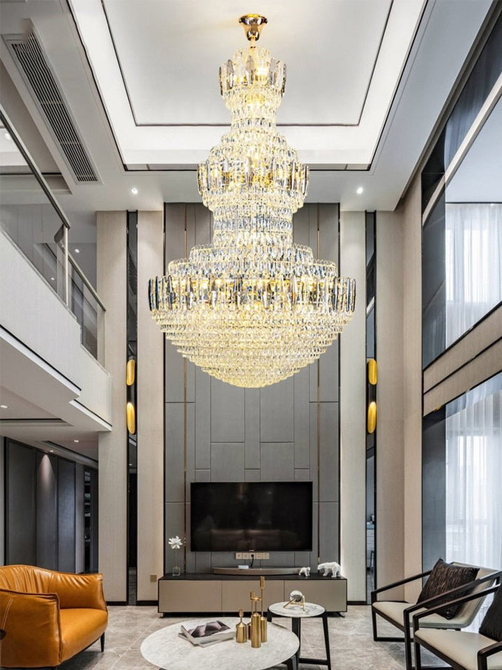 Big Modern Crystal Chandelier European Style Hall Parlor - ATY Home Decor