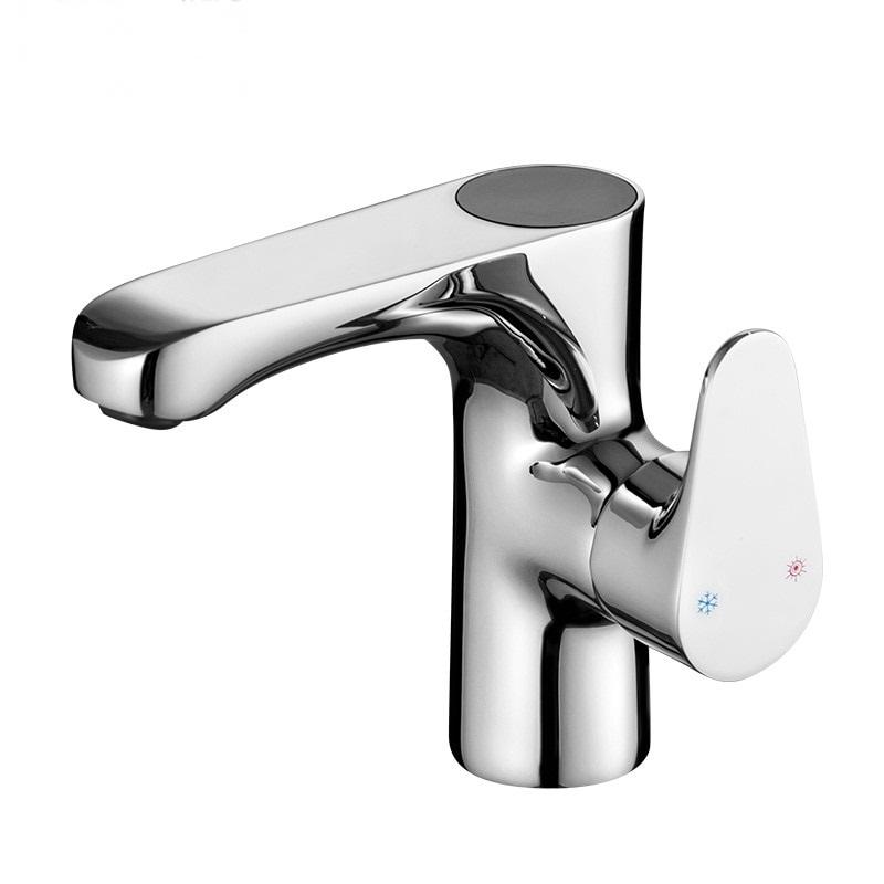 Chrome Polished Led Bathroom Sink Faucet Deck With Intelligent Digital Display Basin Faucet Cold And Hot Water Faucet Mixer Tap - ATY Home Decor