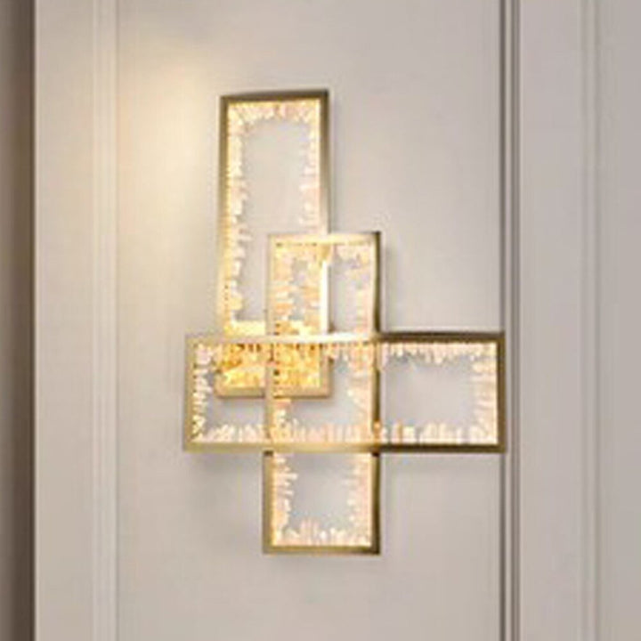 Luminaires muraux en cristal pour le salon design et créatif Luminaires muraux modernes en or pour la chambre à coucher