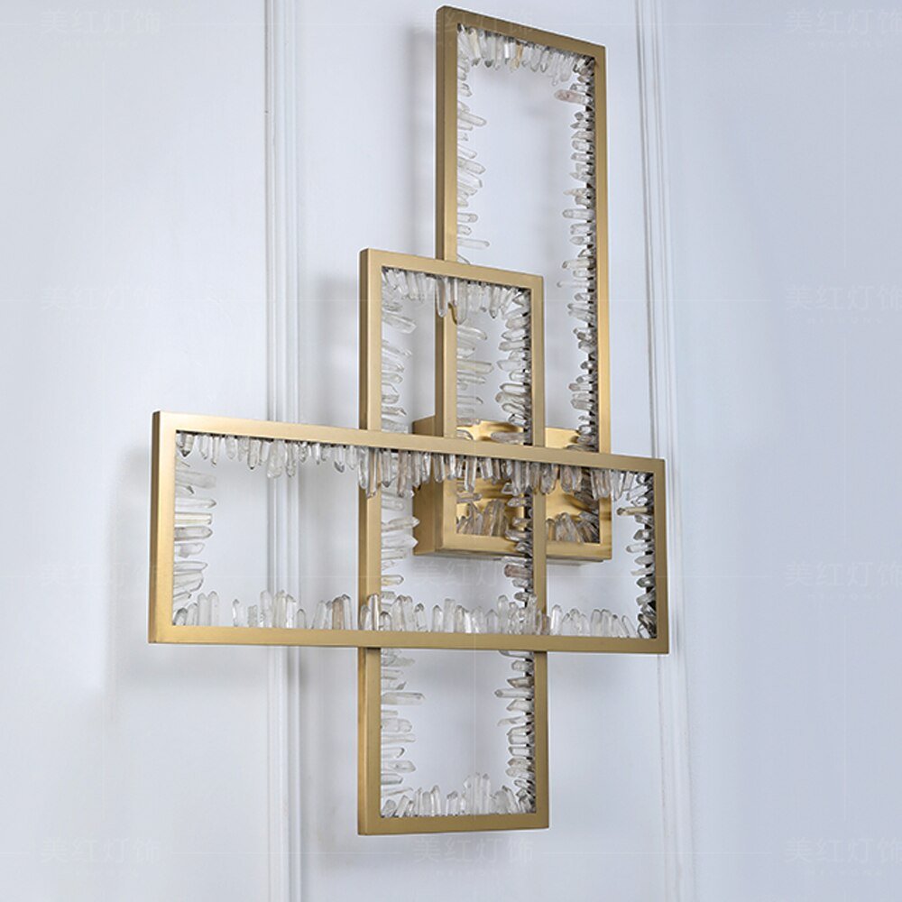 Kreativt Design Stue Krystal Væglamper Moderne Guld Soveværelse Sconce