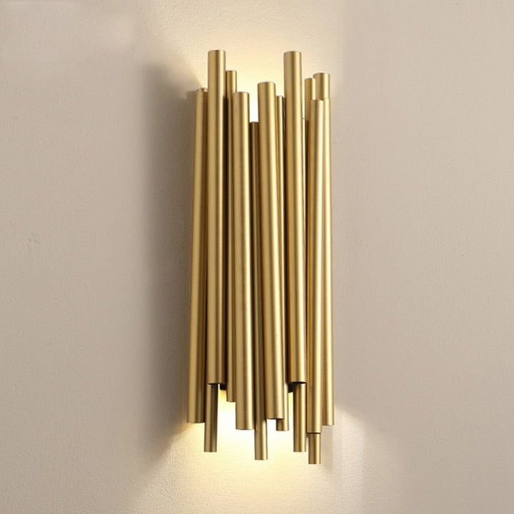 Kreativ design Moderne Gullrør LED Vegglamper Lampe Soverom Nattbordslysarmaturer