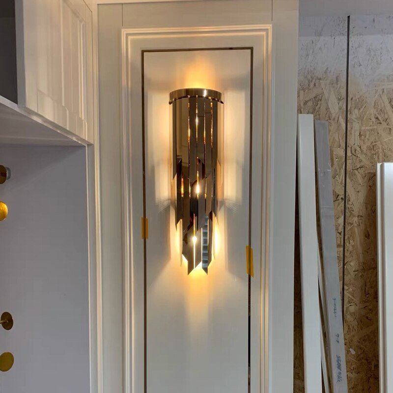 Kreativ Luksus Moderne Guld Væglampe Til Soveværelse Stue Belysningsarmatur Væglampe