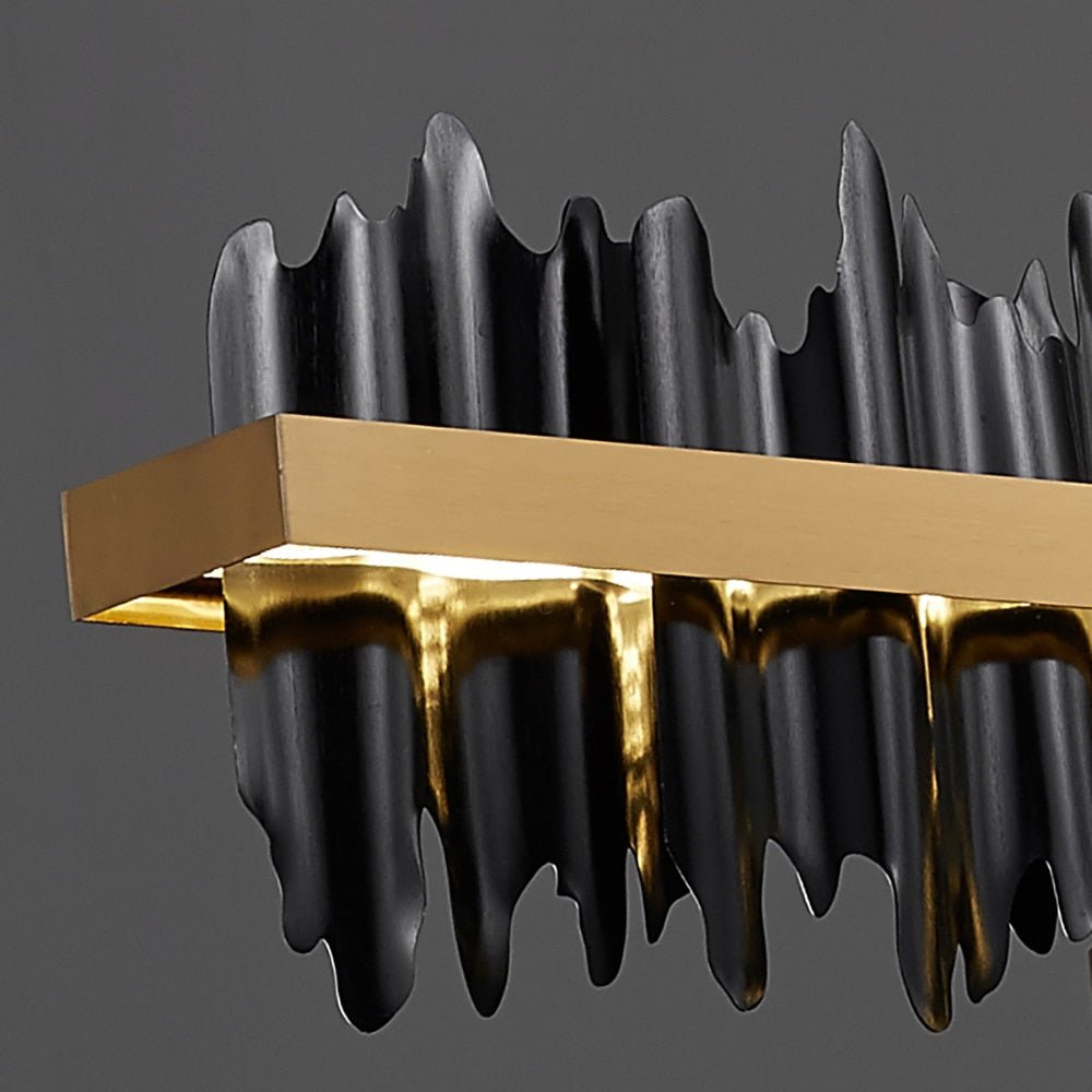 Iceberg Design Moderne LED-kroonluchterverlichting voor eetkamer goud en zwart
