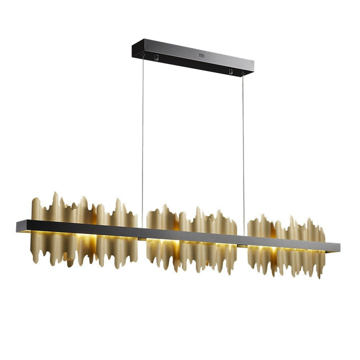 Iluminación moderna de la lámpara del LED del diseño del iceberg para el oro y el negro del comedor
