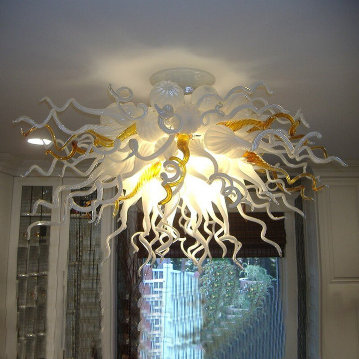 Lampada da soffitto a LED in stile europeo in vetro di Murano