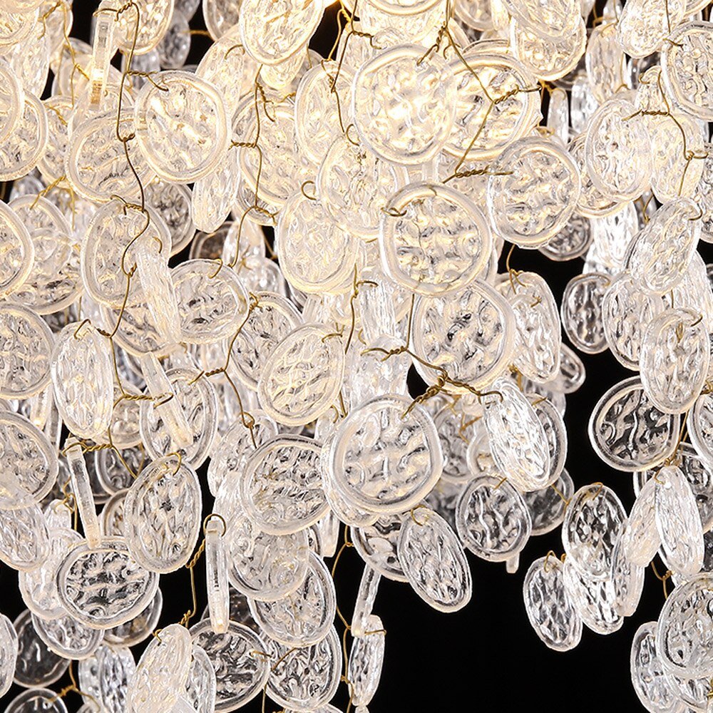 Luxuriöses Design Glas Kronleuchter Beleuchtung Für Wohnzimmer Leuchte Plafonnier Gold Esszimmer