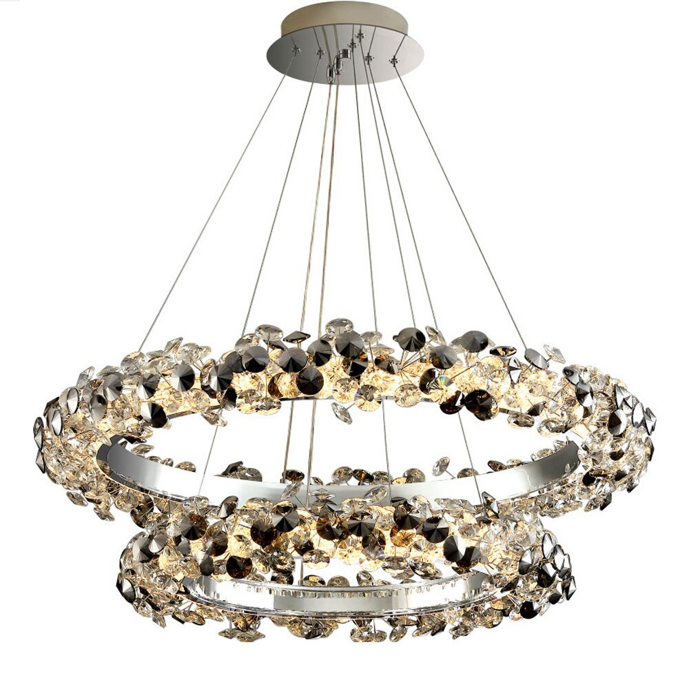 Luxuriöser LED-Kronleuchter aus Kristall - Modernes hängendes Design - Foyer - Esszimmer - Schlafzimmer Dekoration