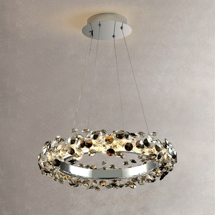 Luksus krystal LED-lysekrone – Moderne hængende design – Foyer – Spisestue – Indretning i soveværelset