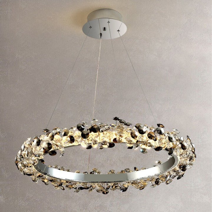 Luxuriöser LED-Kronleuchter aus Kristall - Modernes hängendes Design - Foyer - Esszimmer - Schlafzimmer Dekoration