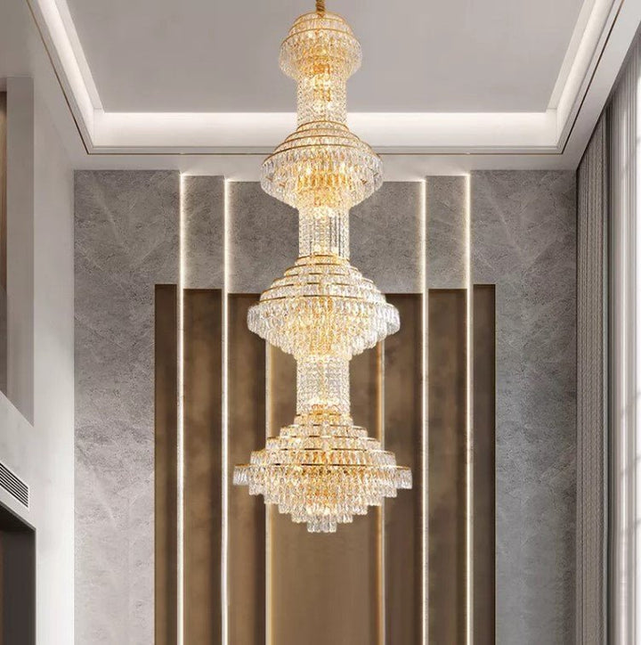 Luxuriöser großer Kristallkronleuchter für Hotel und Villa