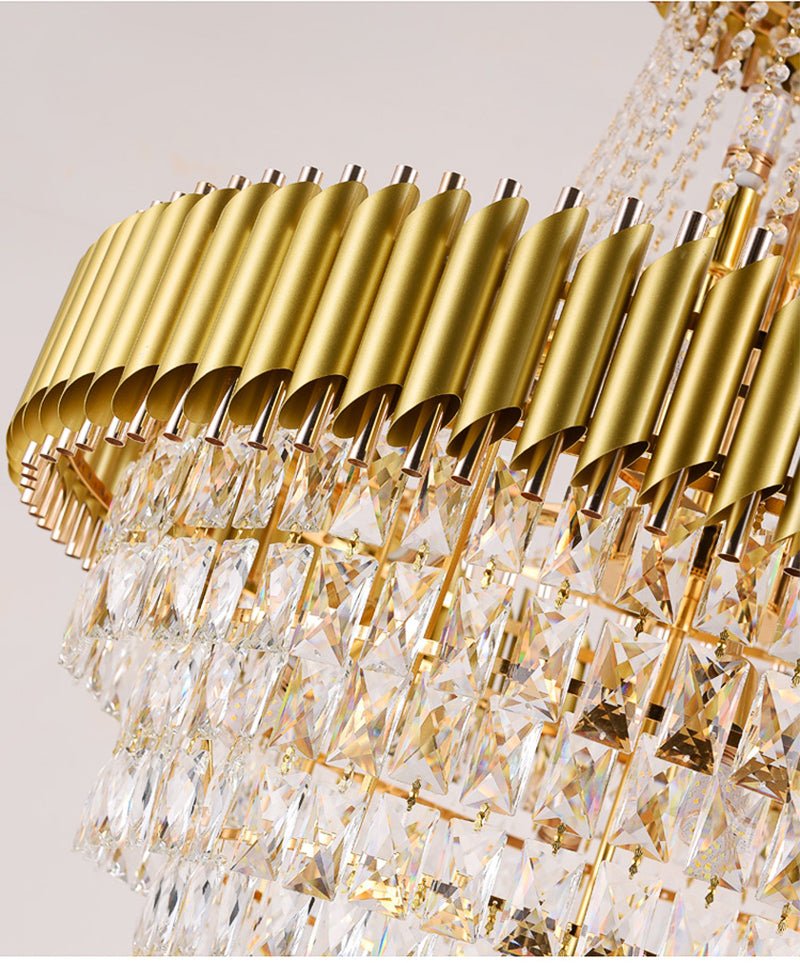 Luxury Modern Chandelier For Living Room Staircase Large Fixture Spira ...
