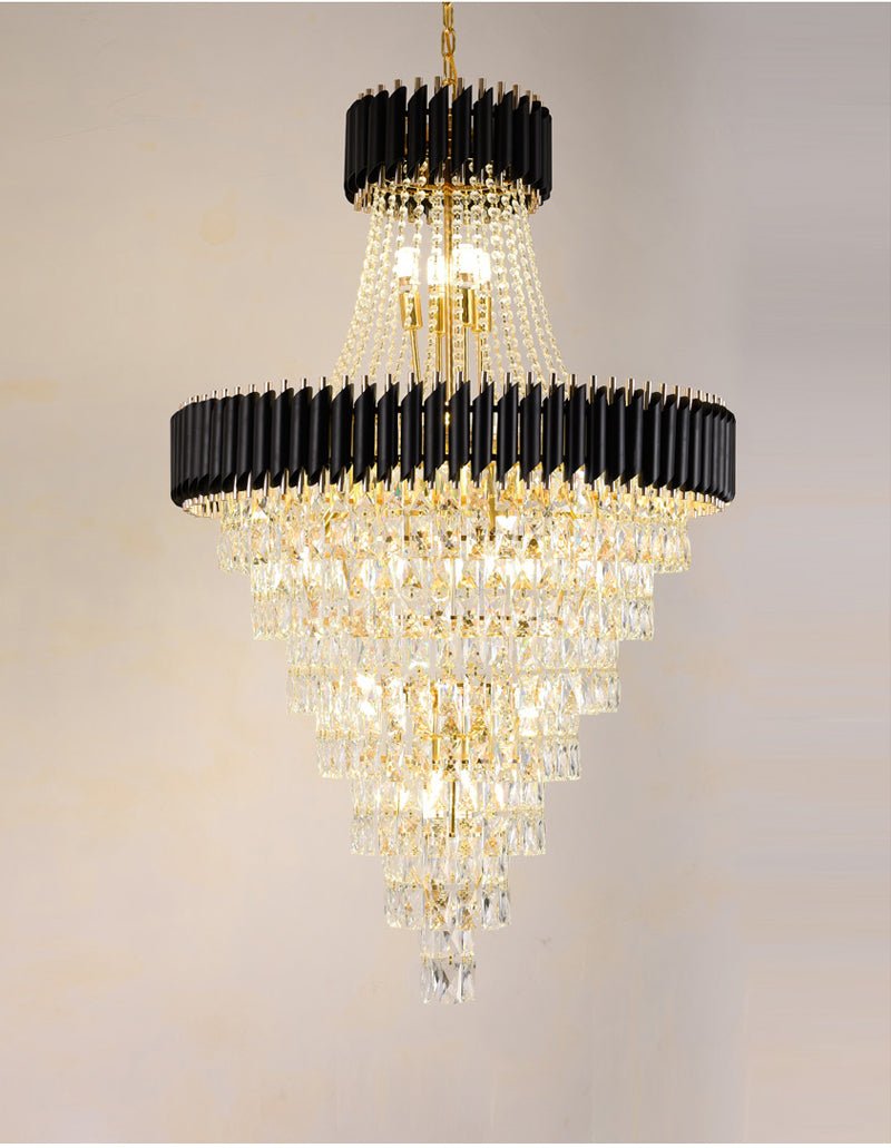 Luxury Modern Chandelier For Living Room Staircase Large Fixture Spira ...