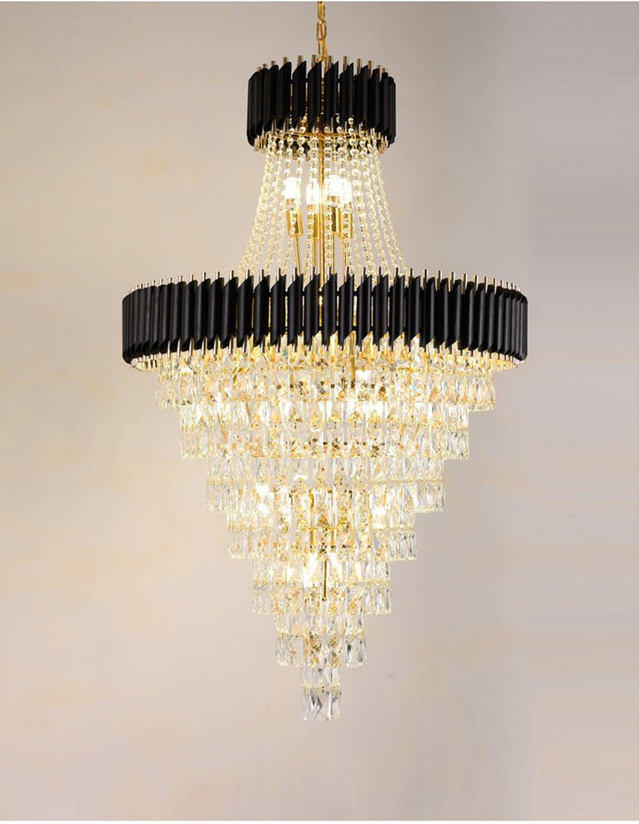 LARGE Luxury Crystal Spiral Chandelier Design For Living Room - DINNING ROOM - Staircase - Hallway