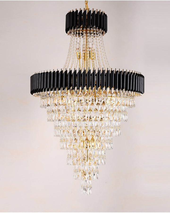 GRANDE lampadario a spirale di cristallo di lusso per il soggiorno - sala da pranzo - scala - corridoio