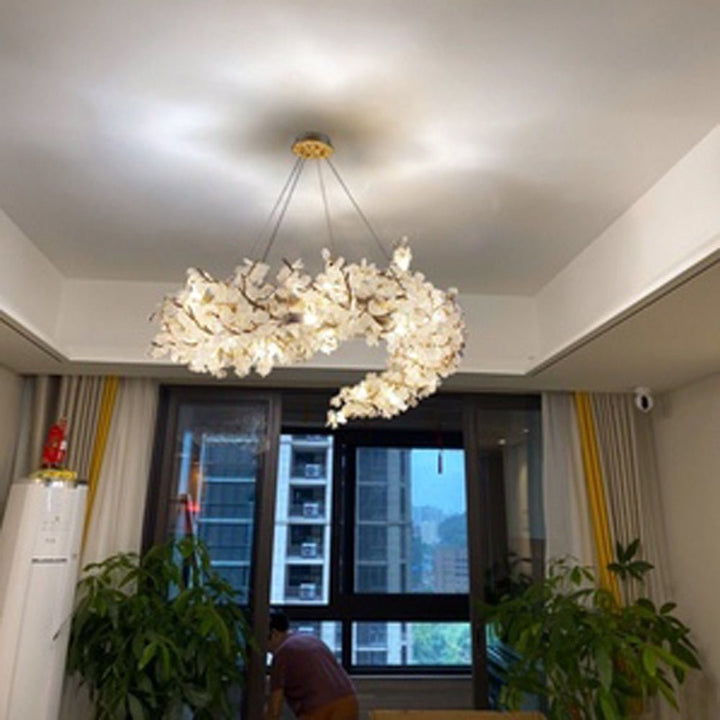 Lusso Villa Lampadario Illuminazione moderna Oro Led Appeso Soggiorno Camera da letto Decorazione