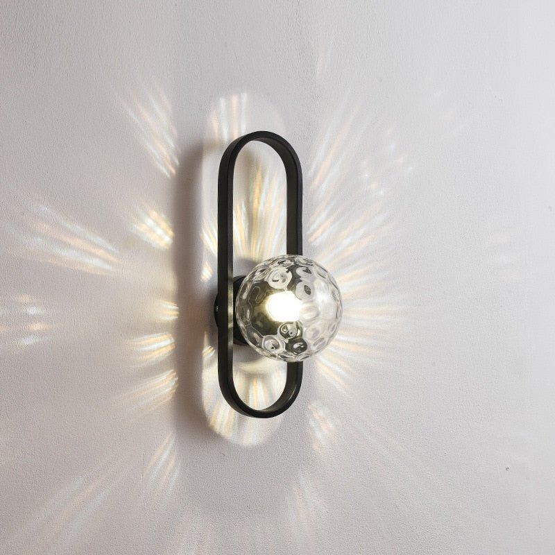 Minimalist Glass Aisle Wall Lamp Balcony Corridor Porch Bedroom Creative Wall Lights