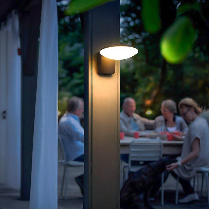 Lampe solaire moderne 3W 18W pour porche Lampe murale LED extérieure Applique murale étanche Eclairage de jardin Eclairage de cour Lampe de rue