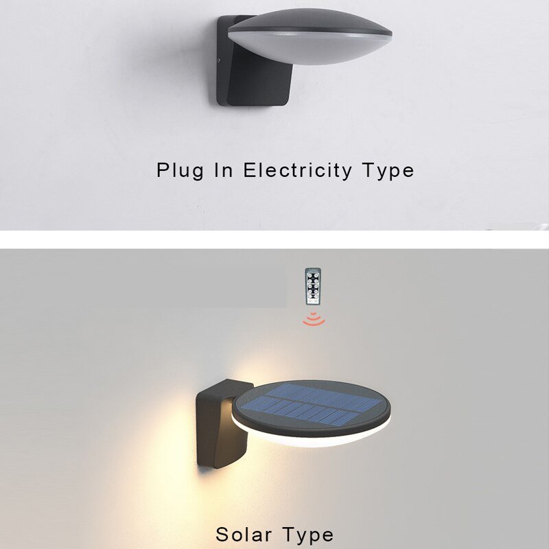 Moderne 3W 18W Solar Verandalys LED Væglampe Udendørs ekstern væglampe Sconces Vandtæt havebelysning Gadelampe 