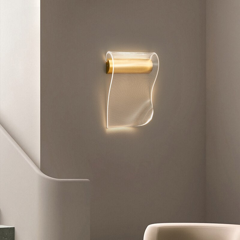 Modern Creative Design Luxury LED Wall Sconce For Bedroom Gold Color For Living Room Light Fixture
