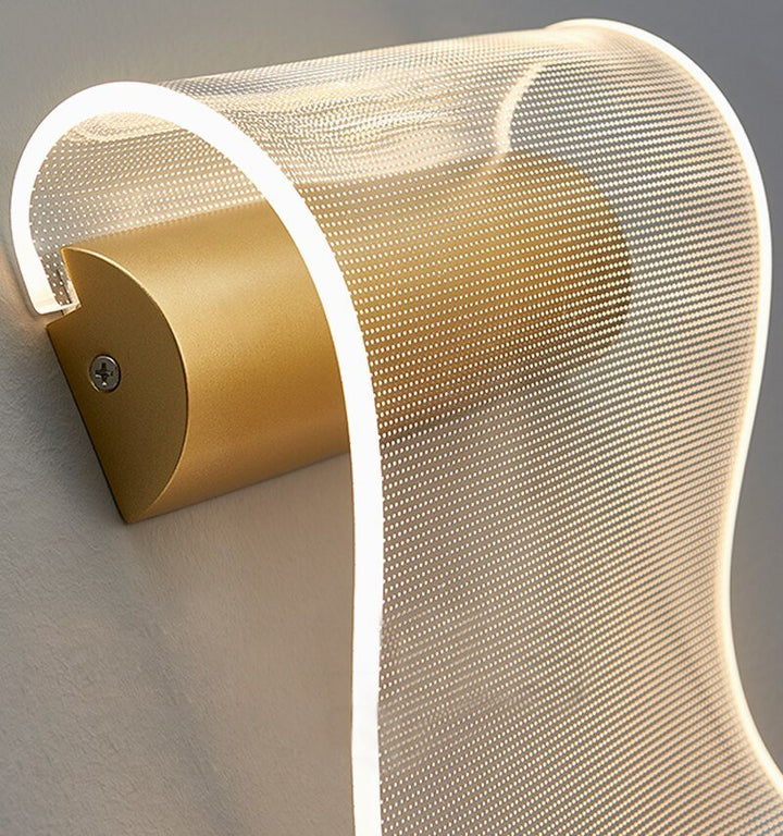 Moderno diseño creativo de lujo LED lámpara de pared para el dormitorio de color oro para la sala de estar lámpara