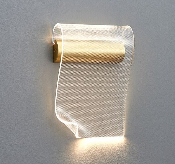 Moderno diseño creativo de lujo LED lámpara de pared para el dormitorio de color oro para la sala de estar lámpara