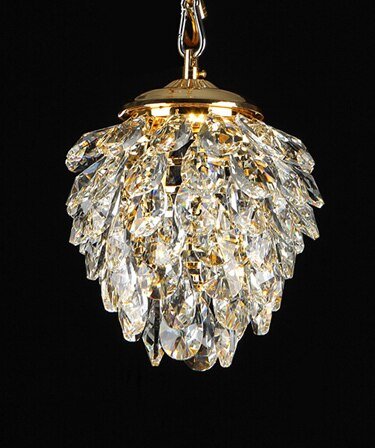Modern Crystal Pendant Light Gold /Chrome Pendant Light Pineapple shape Used in WalkWay Club Guaranteed 100%