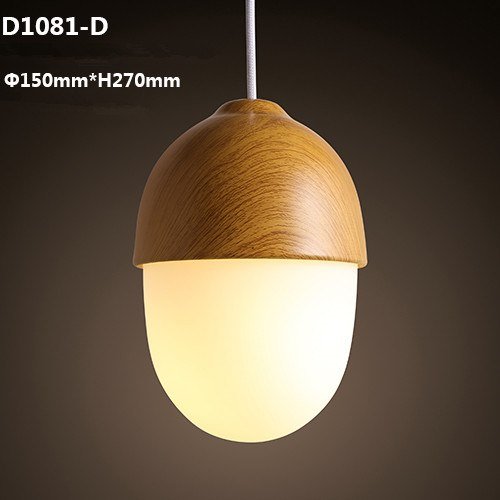 Modern Glass Globe Pendant Lights Nuts Lampshade E27 Children Bedroom Pendant Lamps Hanging Lamp Light Fixtures Home Lighting