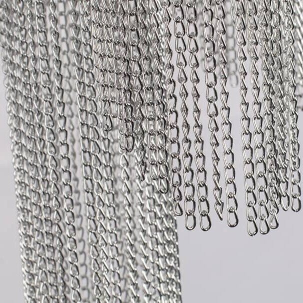 Moderne Led Chain Wall Sconce Soverom Luksus Stue Innendørsbelysning Gull Sølv Kreativ Design