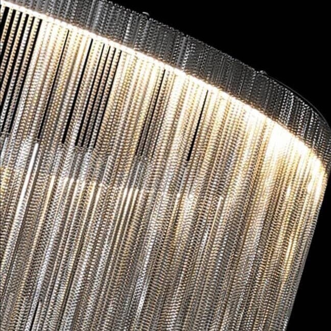 Moderne Led Chain Wall Sconce Soveværelse Luksus Stue Indendørs Belysning Guld Sølv Kreativt Design