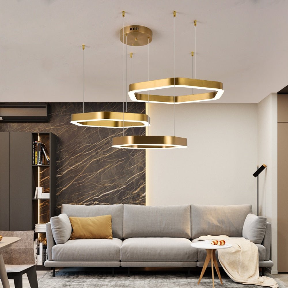Moderner Led Kronleuchter Gold Wohnzimmer Lampe Luxus Kreative Edelsta – ATY Home Decor