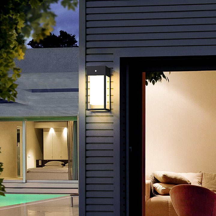 Moderne LED Wandleuchte Außenbeleuchtung Gartenleuchte Wasserdicht 5W Sensor Wandleuchten Terrasse Balkon Wandbeleuchtung Straßenlampe